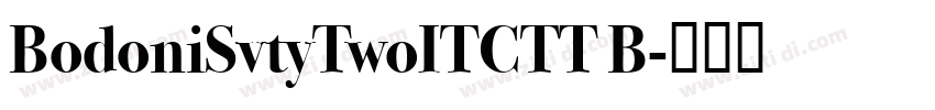 BodoniSvtyTwoITCTT B字体转换